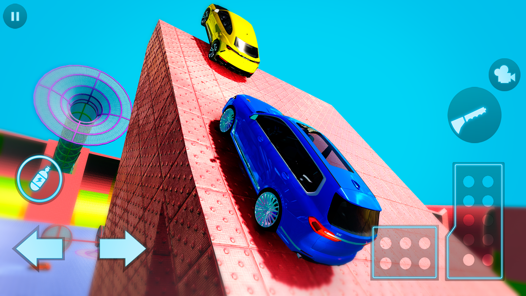 Car Crash : Sky Tour ۳d Stunts - عکس بازی موبایلی اندروید