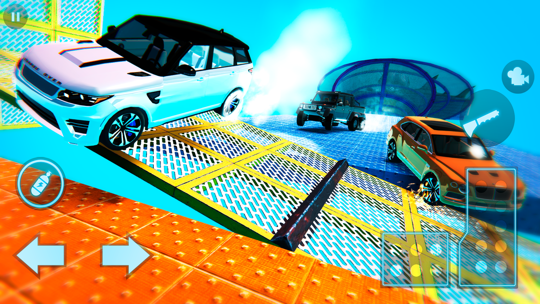 Car Crash : Sky Tour 3d Stunts - Gameplay image of android game