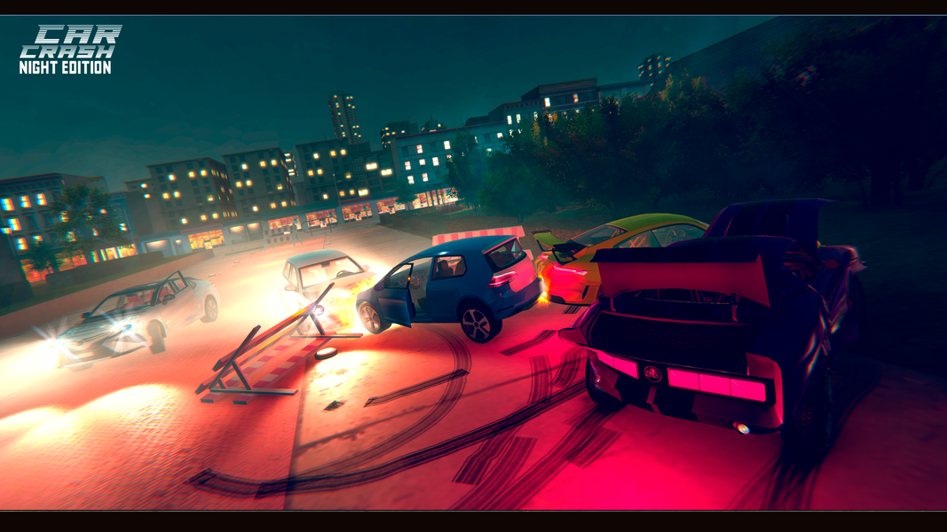 Night Car Crash Open City - عکس بازی موبایلی اندروید