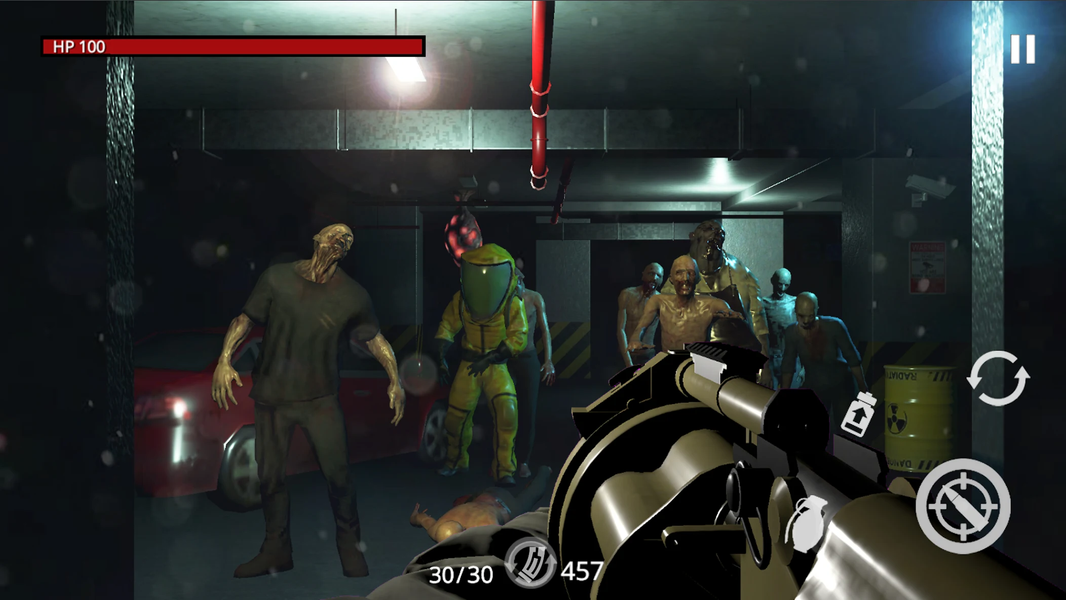 Zombie city :shooting survival - Gameplay image of android game