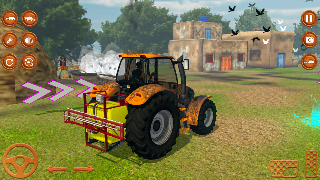 Modern Tractor Farming Games - Gameplay image of android game