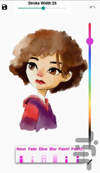 Painting and Drawing - Neon Painting - Image screenshot of android app