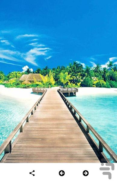والپیپر ساحل - تصاویر ساحل آرامش بخش - عکس برنامه موبایلی اندروید