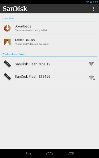 SanDisk Wireless Flash Drive - عکس برنامه موبایلی اندروید