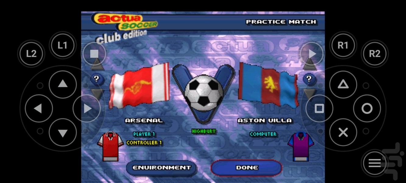 Actua Soccer Club Edition - Gameplay image of android game