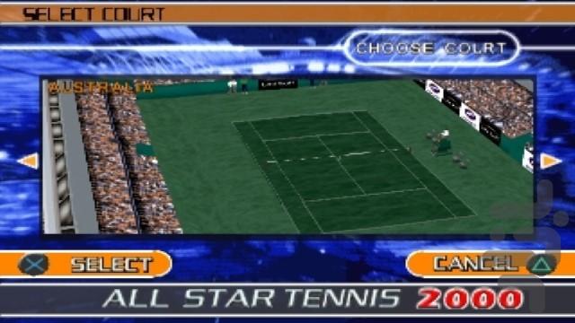 تنیس 2000 تمام ستاره ها - Gameplay image of android game
