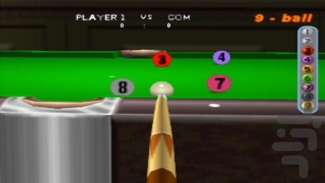 بیلیارد آمریکایی - Gameplay image of android game