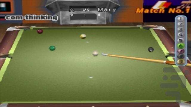 بیلیارد آمریکایی - Gameplay image of android game