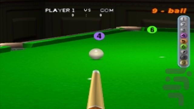 بیلیارد آمریکایی - Gameplay image of android game