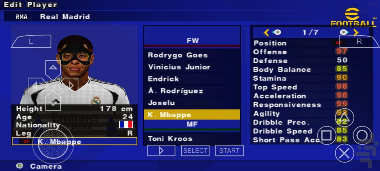 فوتبال eFootball pes ۲۴ غیر رسمی - عکس بازی موبایلی اندروید