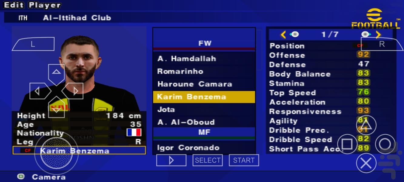 فوتبال eFootball pes ۲۴ غیر رسمی - عکس بازی موبایلی اندروید