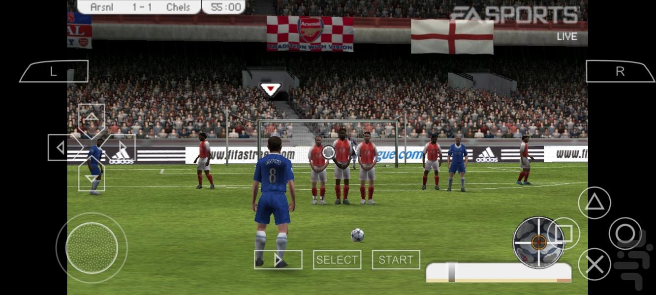 فوتبال فیفا 2005 - Gameplay image of android game