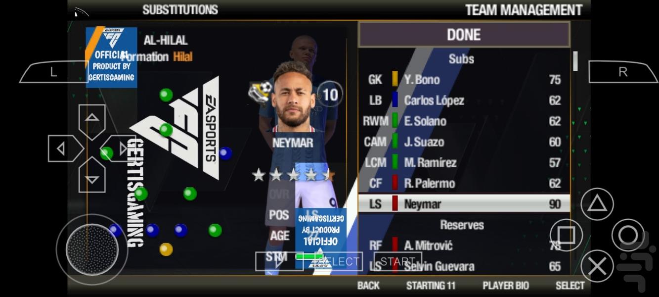 فیفا ۲۴ غیر رسمی - عکس بازی موبایلی اندروید