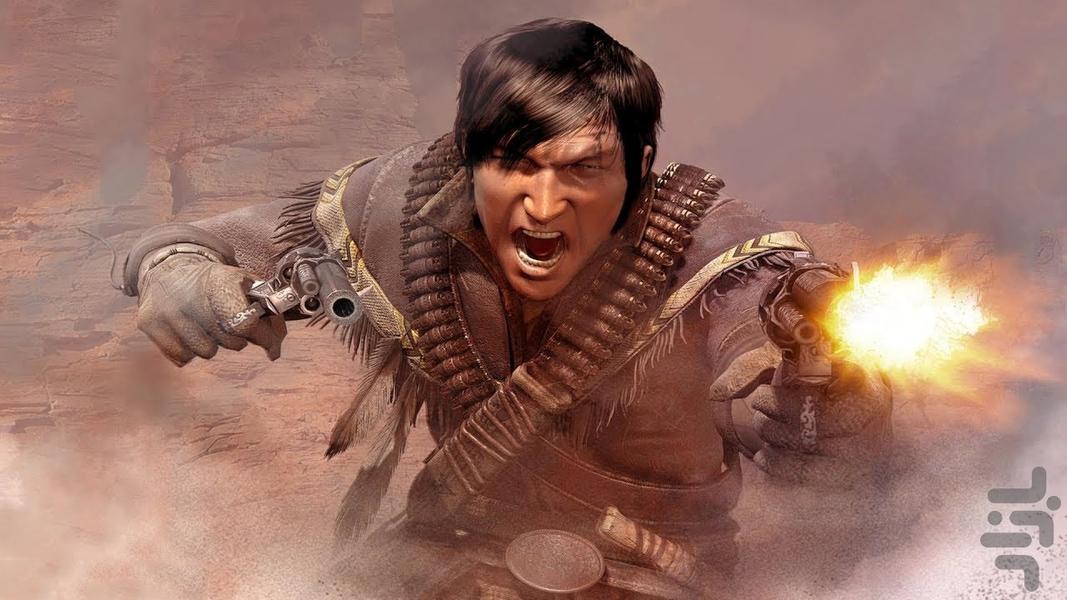 کابوی مسابقه تفنگ - Gameplay image of android game