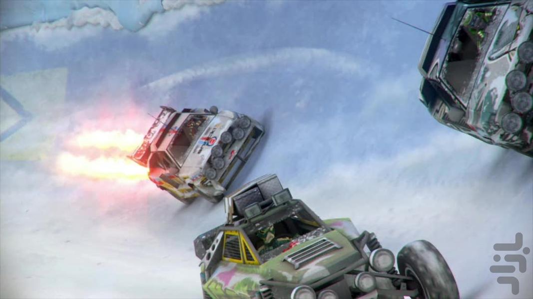 طوفان موتوری مرز یخ زده - عکس بازی موبایلی اندروید