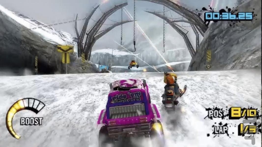 طوفان موتوری مرز یخ زده - عکس بازی موبایلی اندروید