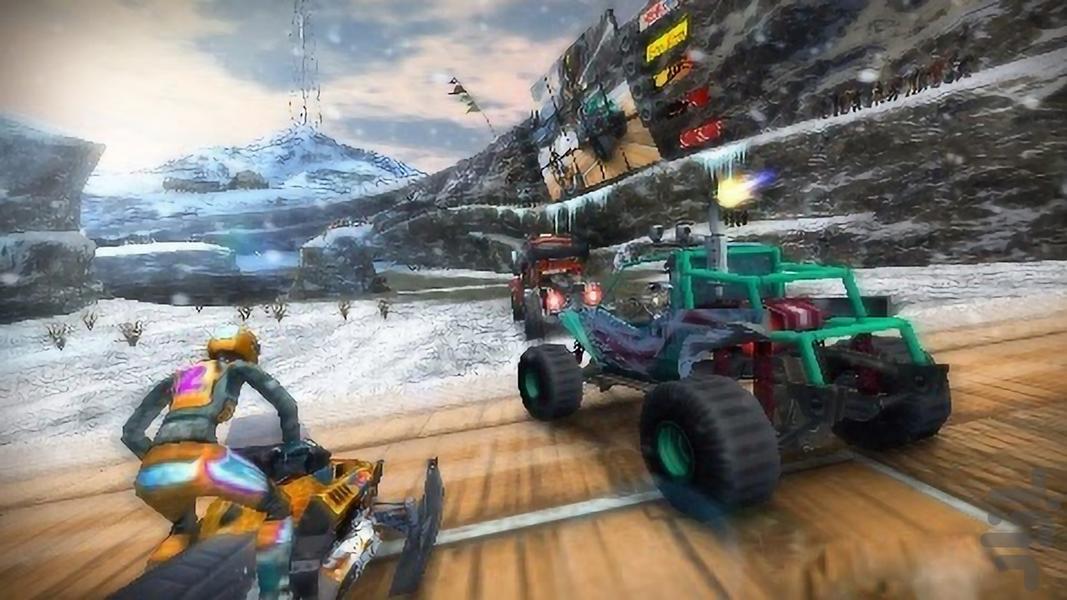 طوفان موتوری مرز یخ زده - عکس بازی موبایلی اندروید