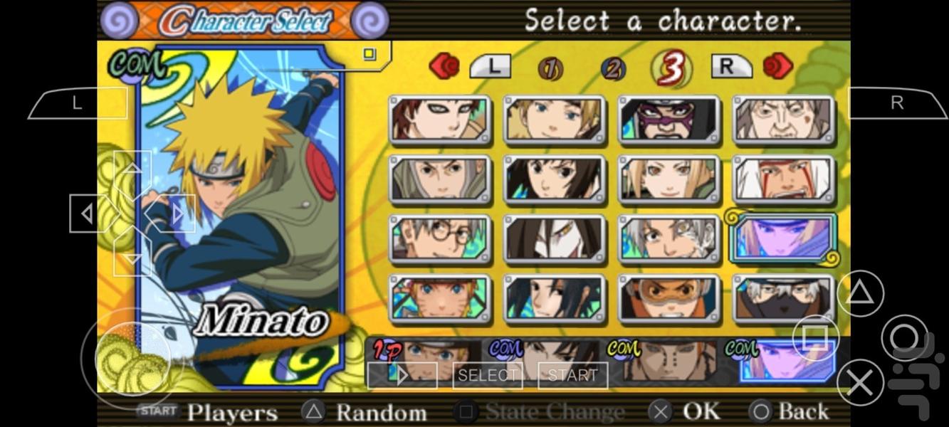 ناروتو قهرمانان 3 کامل - Gameplay image of android game