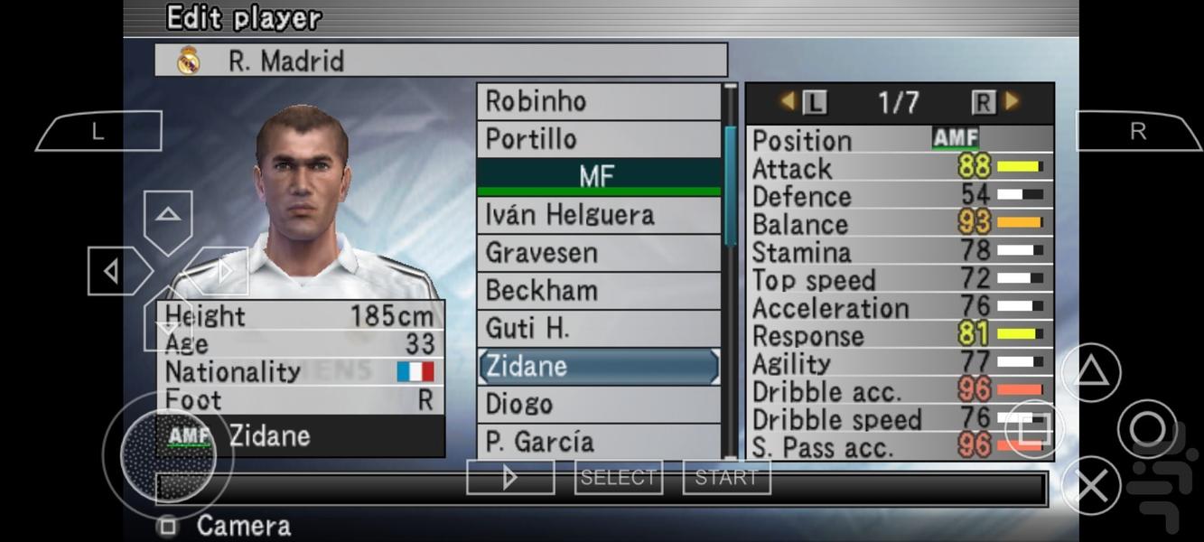 فوتبال pes ۲۰۰۵ - عکس بازی موبایلی اندروید