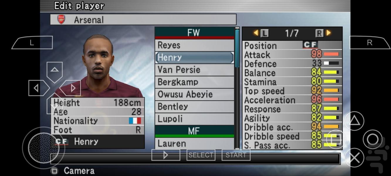 فوتبال pes ۲۰۰۵ - عکس بازی موبایلی اندروید