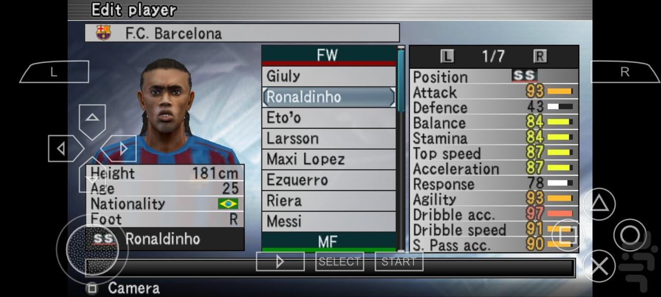 فوتبال pes ۲۰۰۵ - عکس بازی موبایلی اندروید