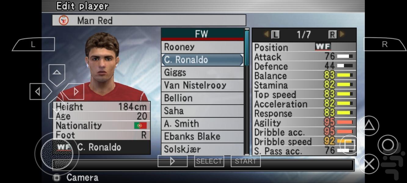 فوتبال pes ۲۰۰۵ - عکس بازی موبایلی اندروید