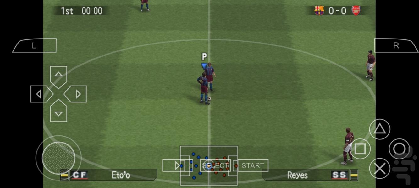 فوتبال pes ۲۰۰۵ - عکس بازی موبایلی اندروید