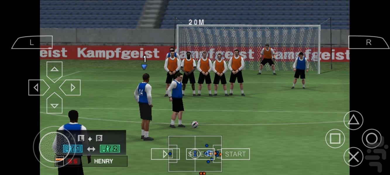 فوتبال pes ۲۰۱۰ - عکس بازی موبایلی اندروید