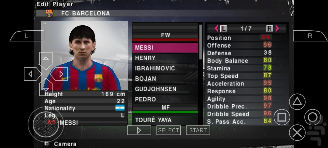 فوتبال pes ۲۰۱۰ - عکس بازی موبایلی اندروید