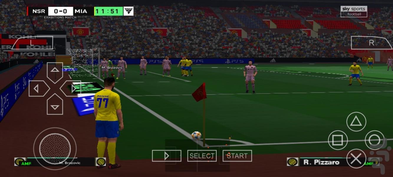 فوتبال pes ۲۴ کم حجم غیر رسمی - عکس بازی موبایلی اندروید