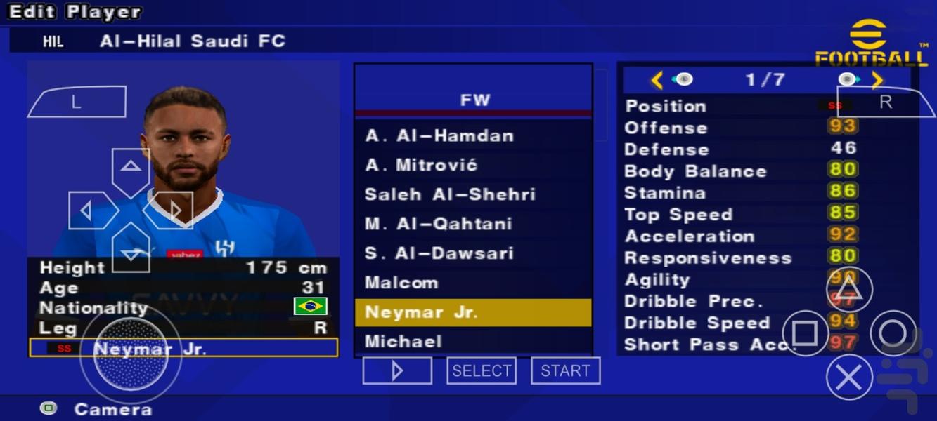 فوتبال pes ۲۴ کم حجم غیر رسمی - عکس بازی موبایلی اندروید