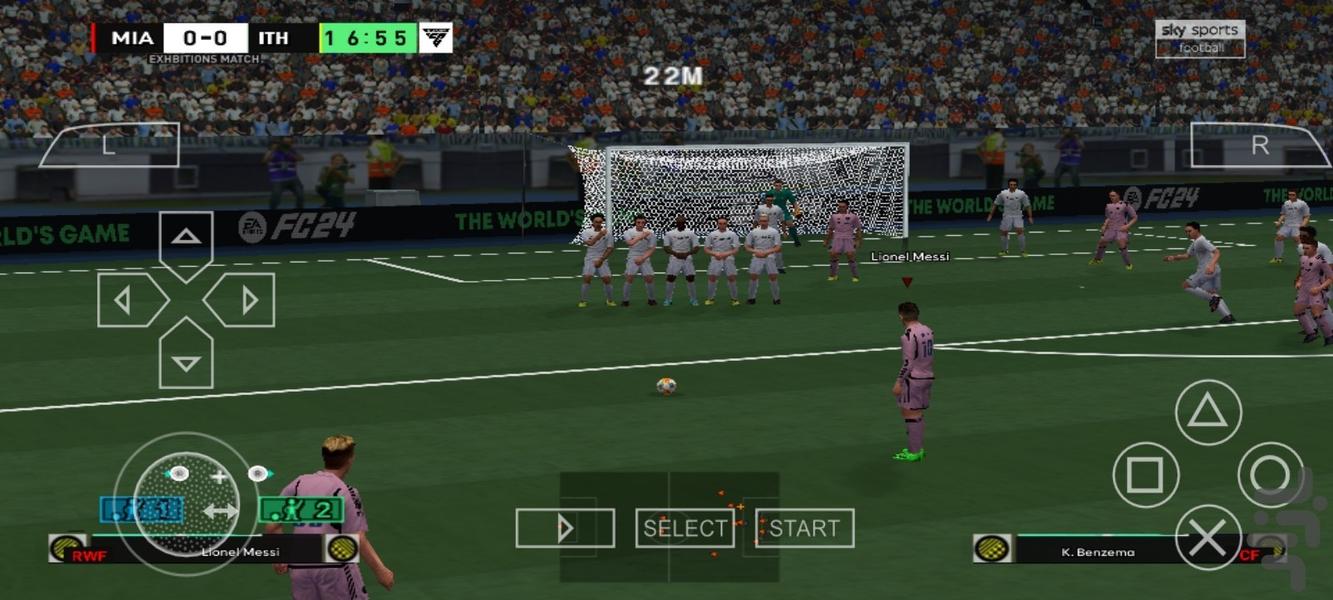فوتبال pes ۲۴ کم حجم غیر رسمی - عکس بازی موبایلی اندروید