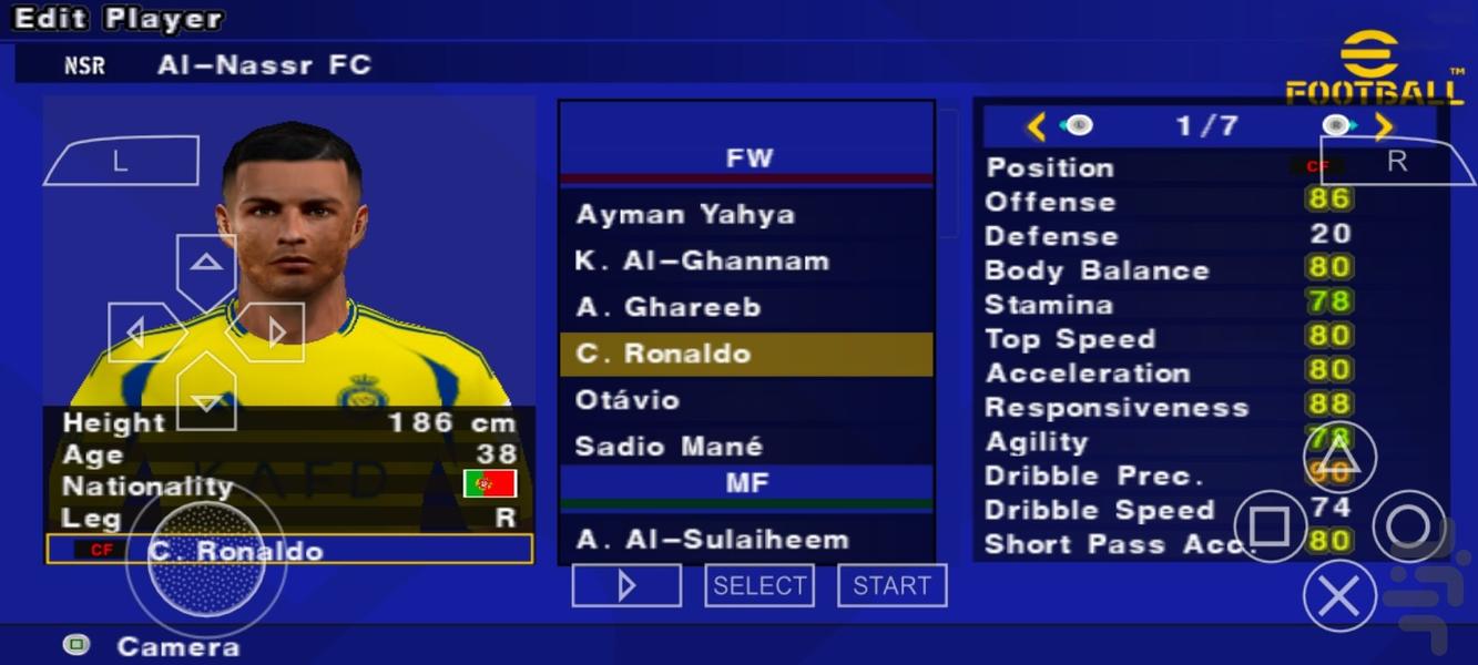 فوتبال pes ۲۴ کم حجم غیر رسمی - عکس بازی موبایلی اندروید