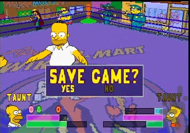 کشتی کج سیمپسون ها - عکس بازی موبایلی اندروید