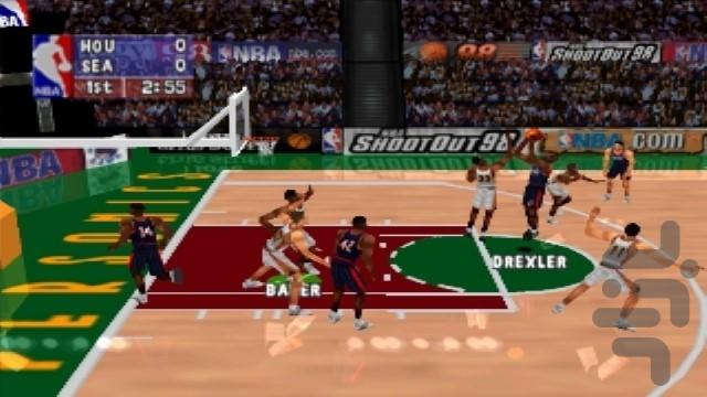 بسکتبال ان بی ای 98 - Gameplay image of android game