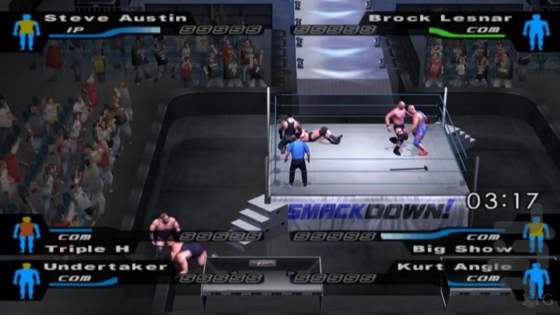 کشتی کج پلی استیشن 2 - Gameplay image of android game