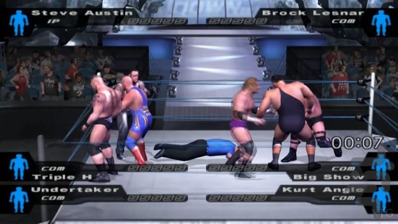 کشتی کج پلی استیشن 2 - Gameplay image of android game