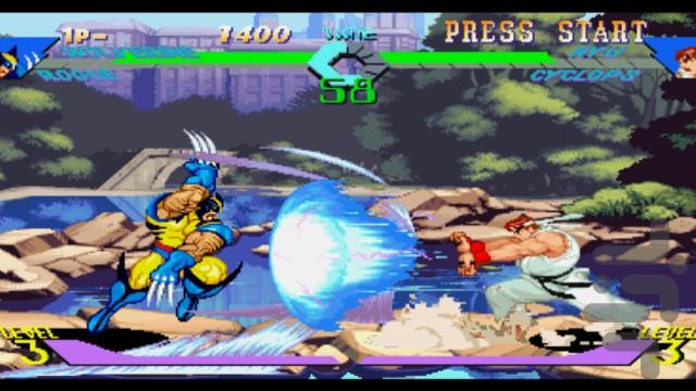 مردان ایکس مقابل مبارز خیابانی - عکس بازی موبایلی اندروید