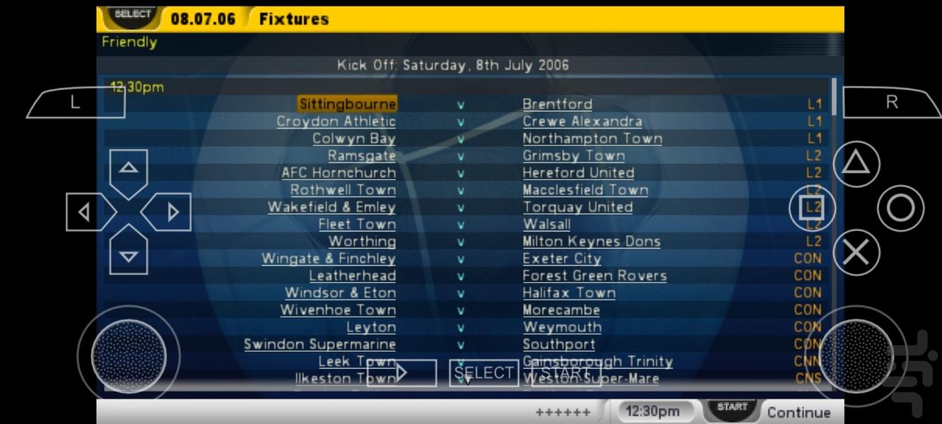 مدیر فوتبال ۲۰۰۷ - عکس بازی موبایلی اندروید