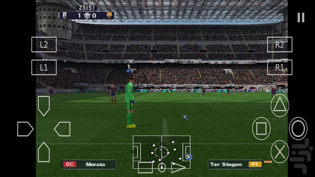 فوتبال eFootball pes 21 Ps2 غیر رسمی - Gameplay image of android game