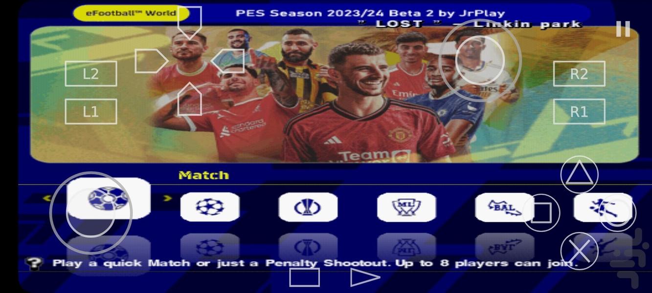 فوتبال eFootball pes ۲۴ Ps۲ غیر رسمی - عکس بازی موبایلی اندروید