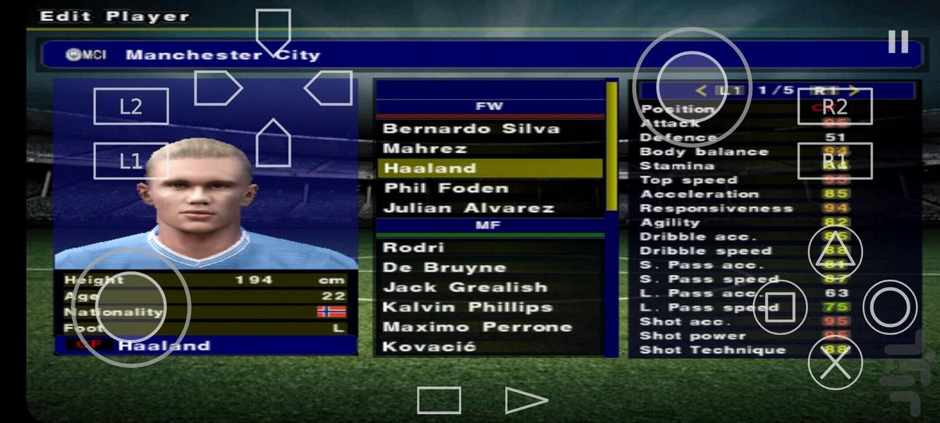 فوتبال eFootball pes ۲۴ Ps۲ غیر رسمی - عکس بازی موبایلی اندروید