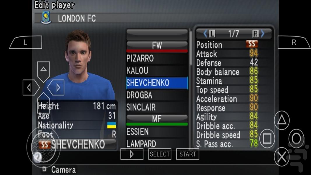 فوتبال pes 2008 - Gameplay image of android game