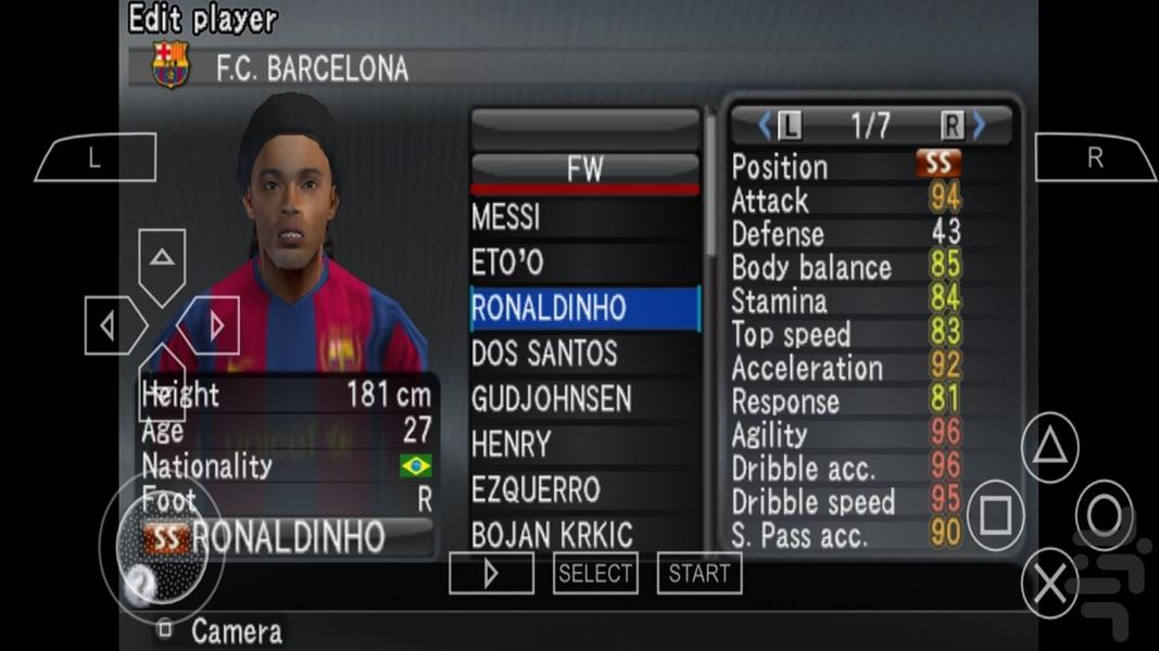 فوتبال pes 2008 - Gameplay image of android game