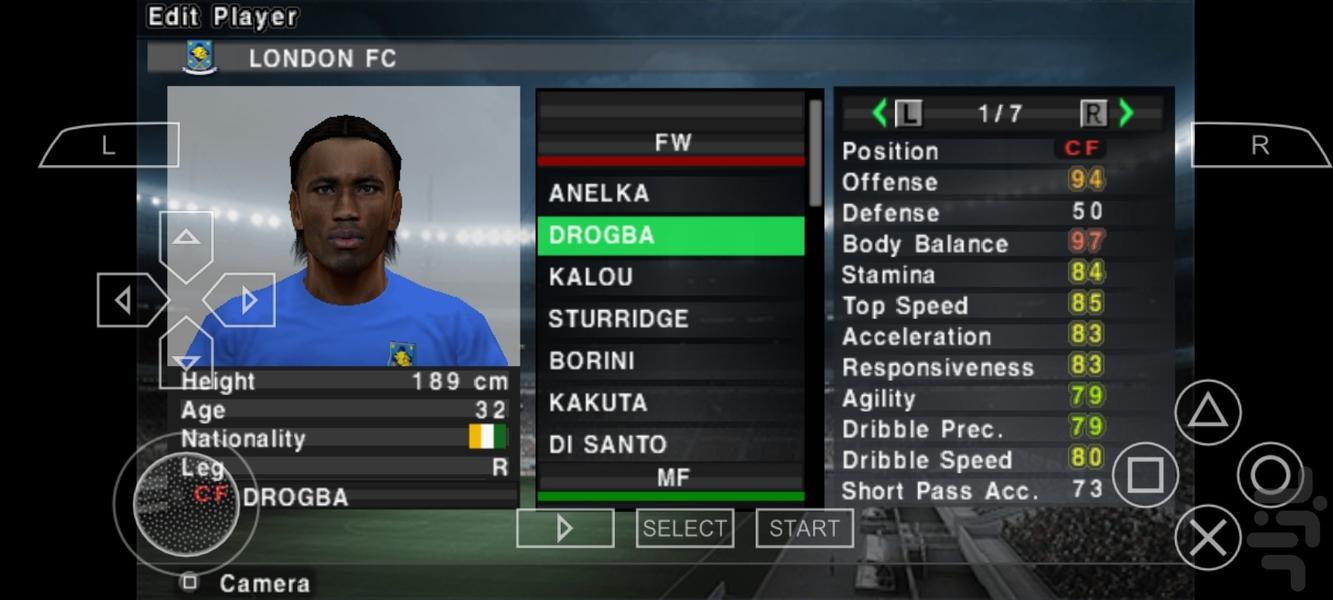 فوتبال pes ۲۰۱۱ - عکس بازی موبایلی اندروید