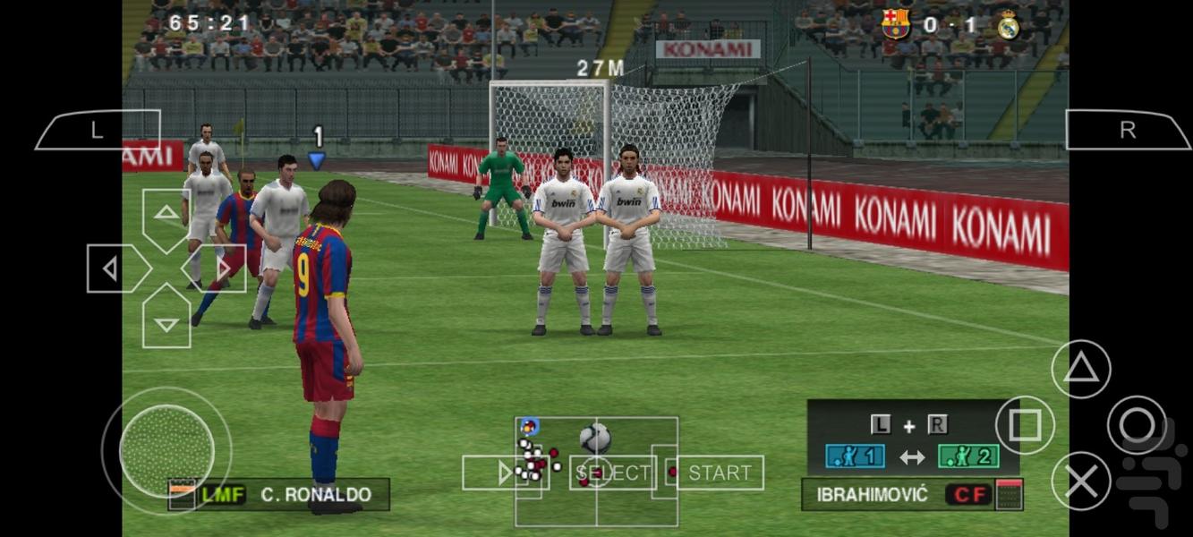 فوتبال pes ۲۰۱۱ - عکس بازی موبایلی اندروید