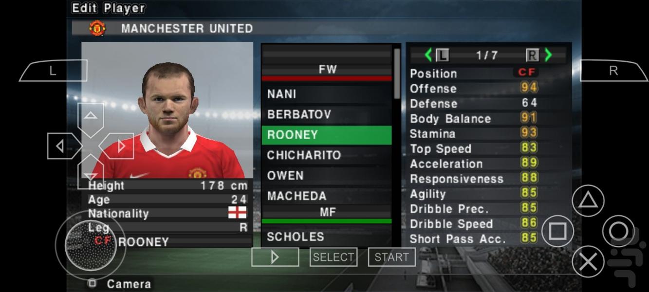 فوتبال pes ۲۰۱۱ - عکس بازی موبایلی اندروید