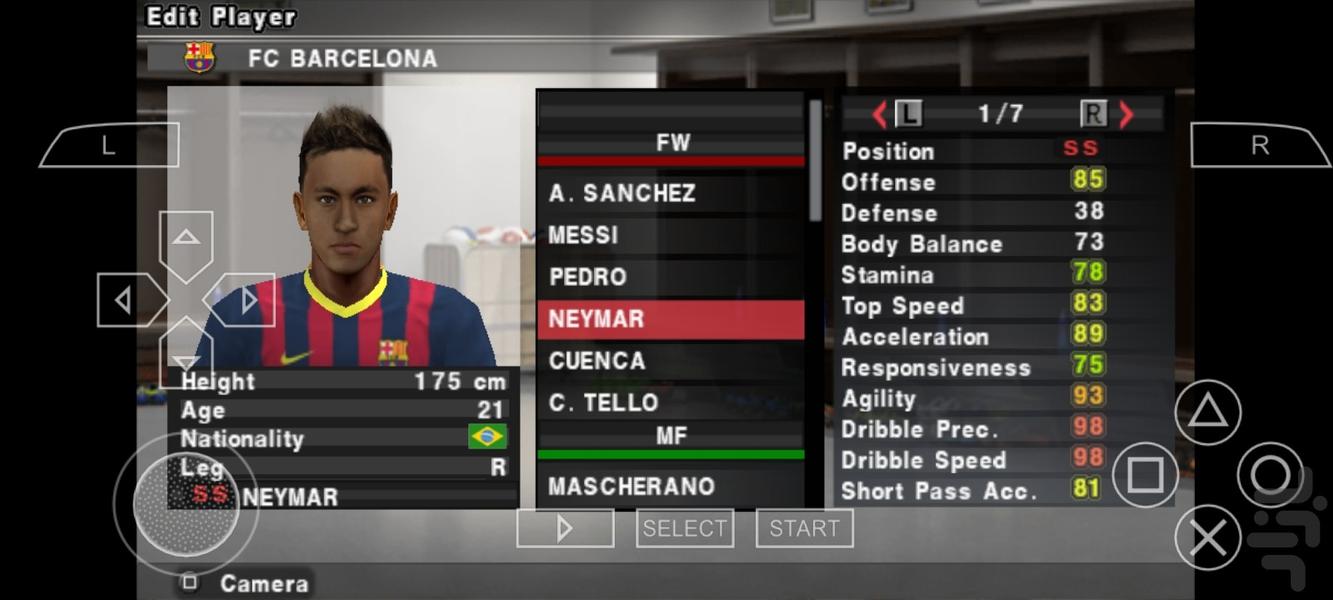 فوتبال pes ۲۰۱۴ کامل - عکس بازی موبایلی اندروید