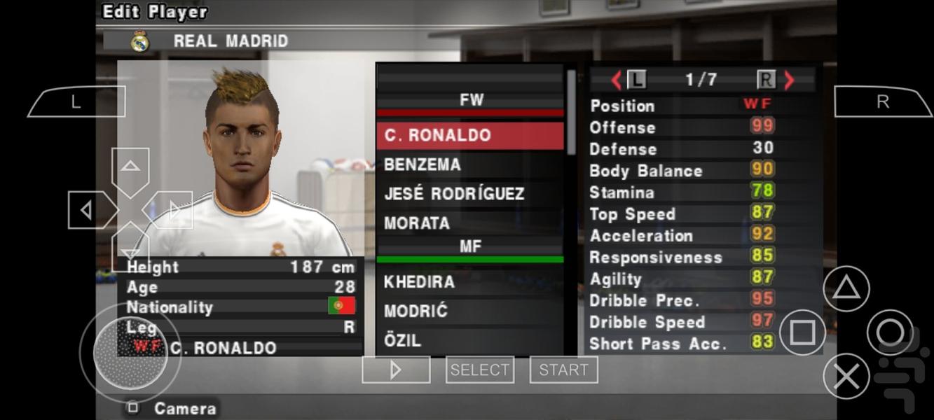 فوتبال pes ۲۰۱۴ کامل - عکس بازی موبایلی اندروید