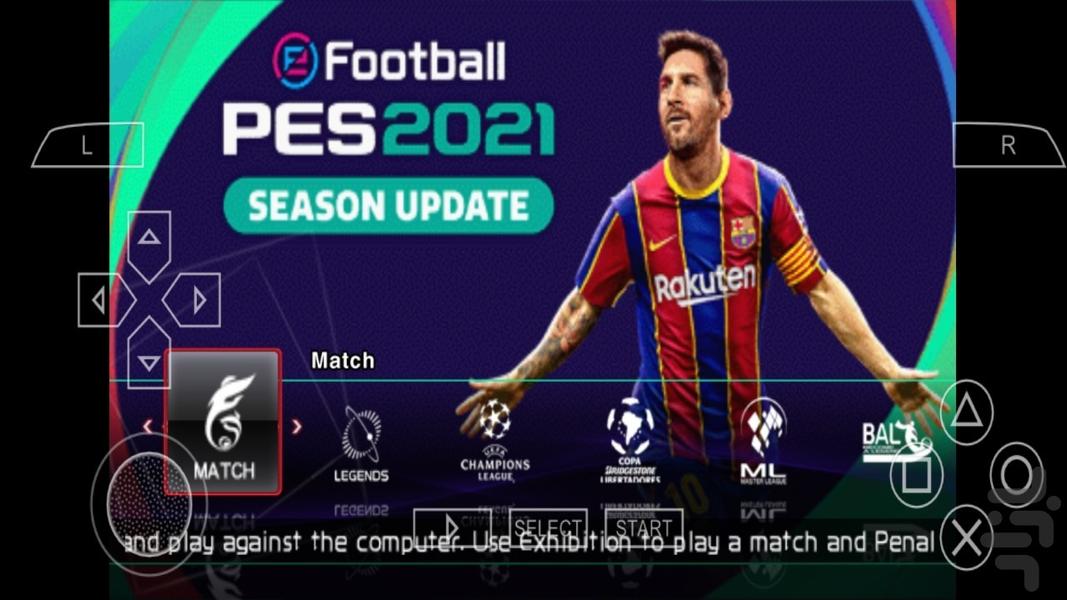 فوتبال PES 2021 - Gameplay image of android game